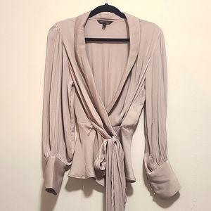 Slinky Blouse, Sz Medium Champagne Colour
